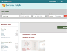 Tablet Screenshot of lorrainehotels.net